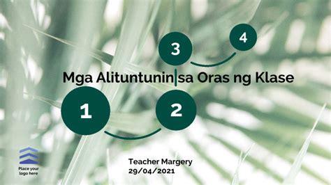 Mga Alituntunin sa Oras ng Klase .